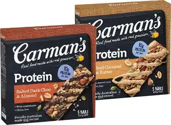IGA Carman’s Protein Bars Selected Varieties offer