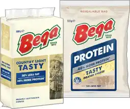 IGA Bega Cheese Block or Grated Cheese 500g Selected Varieties offer