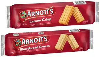 IGA Arnott’s Cream Biscuits 200‑250g Selected Varieties offer