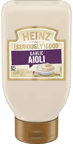 IGA Heinz Seriously Good Aioli Selected Varieties offer