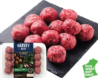 IGA Harvey Beef Garlic and Parsley Meatballs offer
