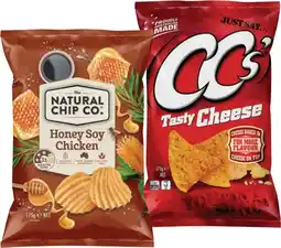 IGA The Natural Chip Co. , CC’s Corn Chips or Samboy Potato Chips 175g Selected Varieties offer