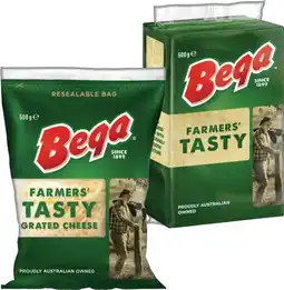 IGA Bega Cheese Block or Grated 500g Selected Varieties offer