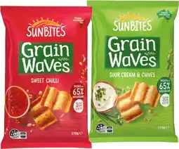 IGA Sunbites Grain Waves Wholegrain Chips Selected Varieties offer