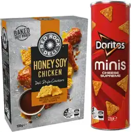 IGA Red Rock Deli Crackers 130‑135g or Doritos Minis Canister 120g Selected Varieties offer
