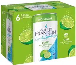 IGA Mount Franklin Lightly Sparkling Selected Varieties offer