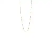 Bevilles Jewellery 9ct Yellow Gold Silver Infused Chain And Ball Necklace 50cm offer