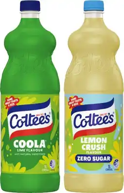 IGA Cottee’s Cordial Selected Varieties offer