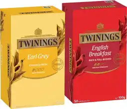 IGA Twinings Tea Bags 40‑50 Pack Selected Varieties offer