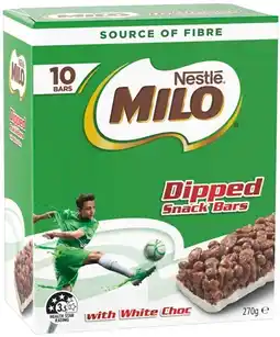 IGA Nestlé Milo Snack Bars Selected Varieties offer