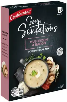 IGA Continental Soup Sensations 2 Serve Selected Varieties offer