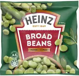 IGA Heinz Frozen Broad Beans or Baby Peas 500g offer
