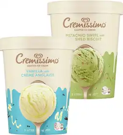 IGA Streets Cremissimo Ice Cream Selected Varieties offer