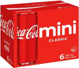 IGA Coca-Cola, Sprite or Fanta Mini 6x250mL Selected Varieties offer