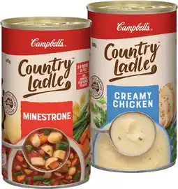 IGA Campbell’s Country Ladle or Chunky Canned Soup 495‑505g Selected Varieties offer