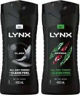 IGA Lynx Body Wash Selected Varieties offer