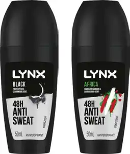 IGA Lynx Antiperspirant Roll‑On Selected Varieties offer