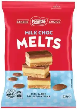 IGA Nestlé Bakersʼ Choice Chocolate Melts Selected Varieties offer