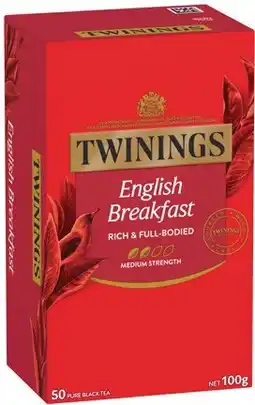 IGA Twinings Tea Bags 40‑50 Pack Selected Varieties offer