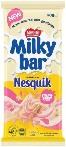 IGA Nestlé Nesquik Milky Bar Strawberry Flavour offer