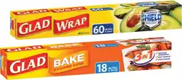 IGA Glad Bake & Cooking Paper 18mx30cm or Wrap 60mx33cm offer