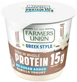 IGA Farmers Union Greek Style High Protein Yogurt Pod Selected Varieties offer