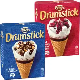 IGA Peters Drumstick 4 Pack or Minis 6 Pack Selected Varieties offer