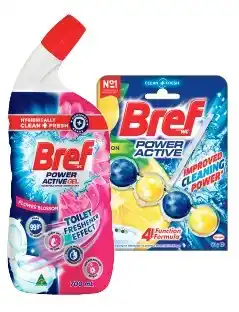 IGA Bref Rim Block Toilet Cleaner 42‑50g or Cleaning Gel 600‑700mL offer