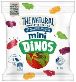 IGA The Natural Confectionery Co. Mini Dino or Sour Patch Kids 80g Selected Varieties offer