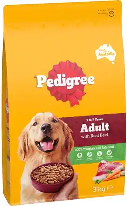 IGA Pedigree Dry Dog Food 2.5‑3kg Selected Varieties offer