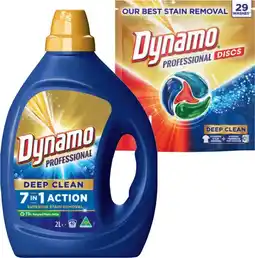 IGA Dynamo Professional Laundry Liquid 2 Litre or Capsules 29 Pack Selected Varieties offer