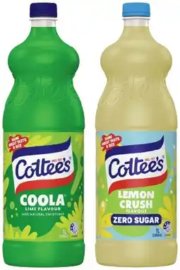 IGA Cottee’s Cordial Selected Varieties offer