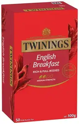 IGA Twinings Tea Bags 40‑50 Pack Selected Varieties offer