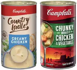 IGA Campbell’s Country Ladle Soup 495‑505g or Chunky Canned Soup 505g Selected Varieties offer