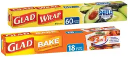IGA Glad Bake & Cooking Paper 18mx30cm, Wrap 60mx33cm or Aluminum Foil 20mx30cm offer