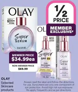Priceline Olay selected skincare products offer