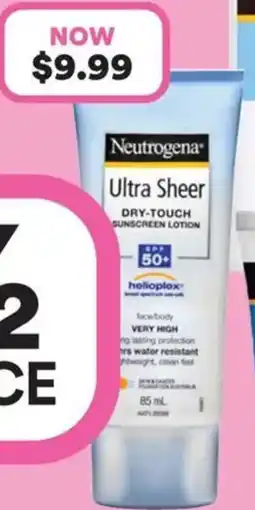Priceline Neutrogena suncare range offer