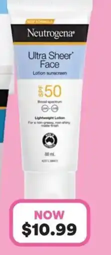 Priceline NEUTROGENA Suncare range offer
