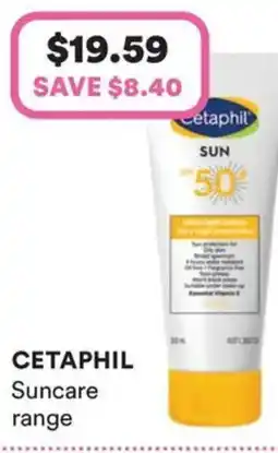Priceline Cetaphil suncare range offer