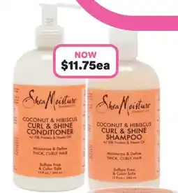 Priceline Shea moisture coconut & hibiscus curl&shine conditioner offer