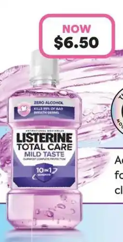 Priceline Listerine total care mild taste offer