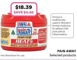 Priceline Pain away selected products offer
