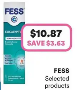 Priceline Fess selected products offer