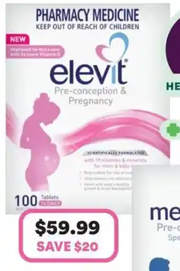 Priceline Elevit & menevit offer