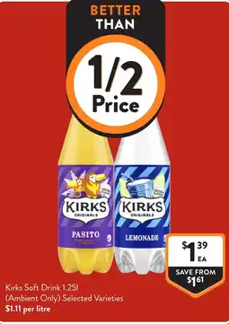 Foodworks Kirks soft drink offer