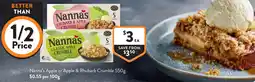 Foodworks Nanna's apple or apple & rhubarb crumble offer
