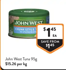 Foodworks John west tuna offer