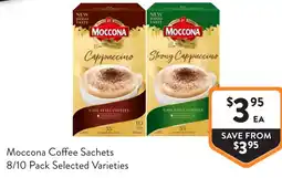 Foodworks Moccona coffee sachets offer