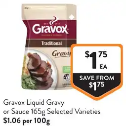 Foodworks Gravox liquid gravy or sauce offer
