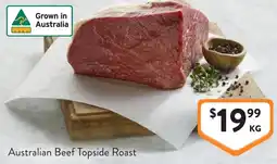 Foodworks Australian beef topside roast offer